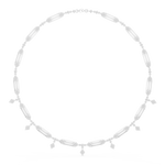 Load image into Gallery viewer, Geometric Bar Station Necklace — 1.34ct