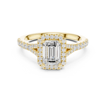 Load image into Gallery viewer, Aria 1.00ct Emerald Cut Diamond Ring
