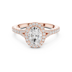Load image into Gallery viewer, Rosette 1.00ct Oval Diamond Ring