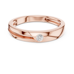 Load image into Gallery viewer, Flush Solitaire Mens Ring — 0.07ct