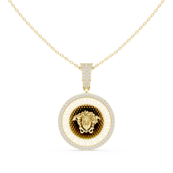 Medusa Medallion Pendant β 0.80ct