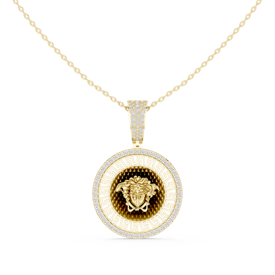 Medusa Medallion Pendant — 0.80ct