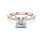 Load image into Gallery viewer, Hera 2.00ct Asscher Cut Diamond Engagement Ring