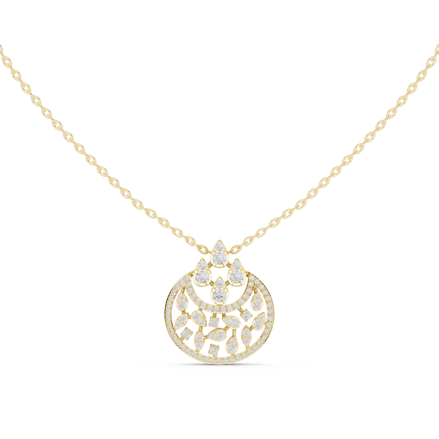 Round Mandala Pendant — 0.56ct
