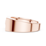 Load image into Gallery viewer, Angular Signet Mens Ring — 0.19ct