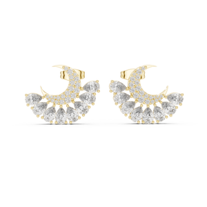 Aurora Diamond Halo Stud Earrings