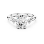 Load image into Gallery viewer, Belle Oval Diamond Solitaire Ring