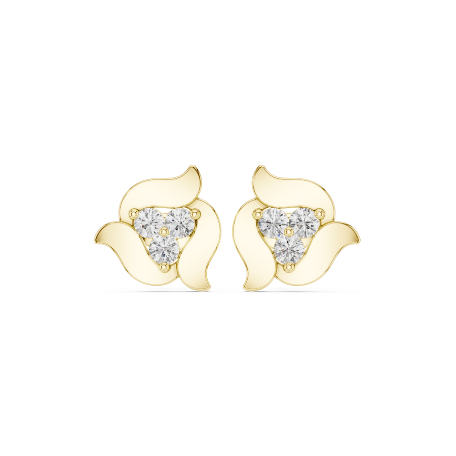 Bree Diamond Solitaire Stud Earrings