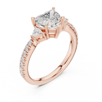 Load image into Gallery viewer, Amour Heart Cut Diamond Ring
