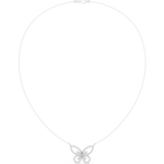 Load image into Gallery viewer, Diamond Butterfly Pendant Necklace — 0.73ct