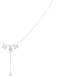 Load image into Gallery viewer, Architectural Y-Drop Necklace — 0.53ct
