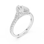 Load image into Gallery viewer, Lune 1.00ct Pear Shape Diamond Ring