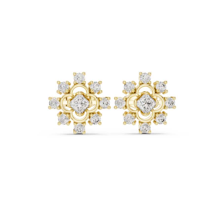 Talia Diamond Solitaire Stud Earrings