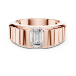 Load image into Gallery viewer, Angular Channel Mens Ring — 0.95ct