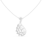 Load image into Gallery viewer, Triple Wire Teardrop Pendant — 0.69ct
