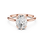 Load image into Gallery viewer, Rosalind Oval Diamond Accent Ring
