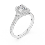 Load image into Gallery viewer, Aria 1.00ct Emerald Cut Diamond Ring