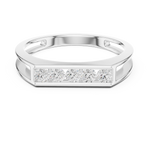 Load image into Gallery viewer, Marquise Channel Mens Ring — 0.50ct