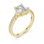 Load image into Gallery viewer, Vivian Emerald Cut Diamond Ring