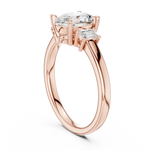 Load image into Gallery viewer, Marquette Oval Three-Stone Diamond Ring