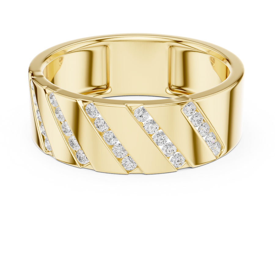 Channel Eternity Mens Ring — 0.25ct