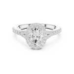 Load image into Gallery viewer, Rosette 1.00ct Oval Diamond Ring