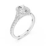 Load image into Gallery viewer, Rosette 1.00ct Oval Diamond Ring