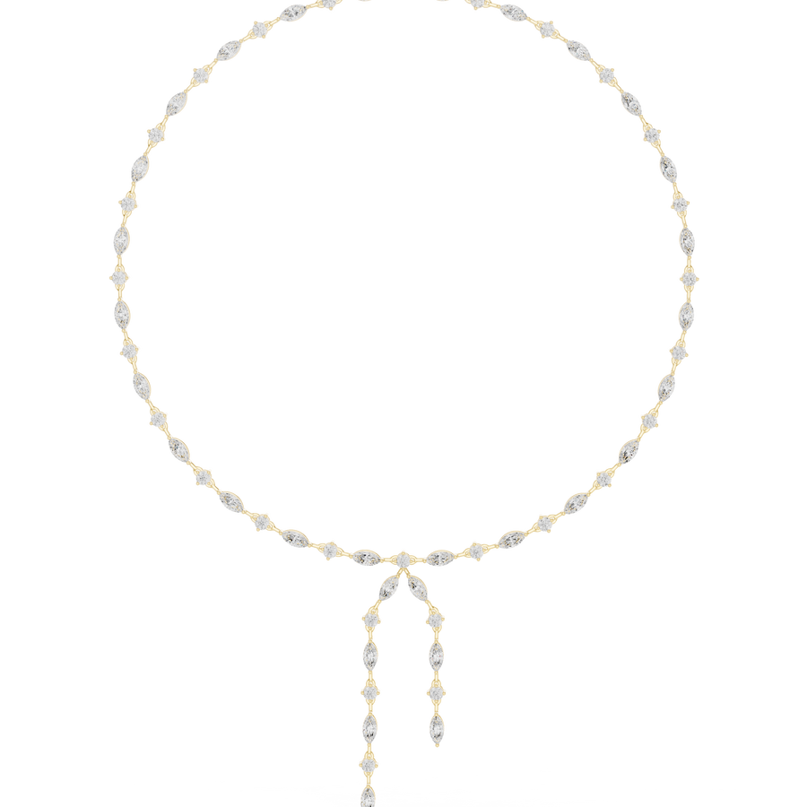 Marquise Y-Drop Necklace — 10.43ct