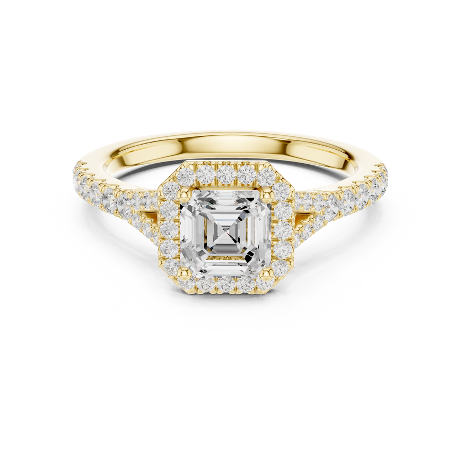 Prism 1.00ct Asscher Cut Diamond Ring