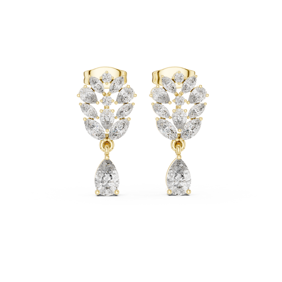 Lyra Diamond Solitaire Stud Earrings