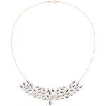 Load image into Gallery viewer, Peacock Fan Choker Necklace — 4.24ct