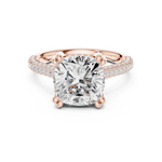 Load image into Gallery viewer, Summit 3.68ct Cushion Cut Diamond Ring