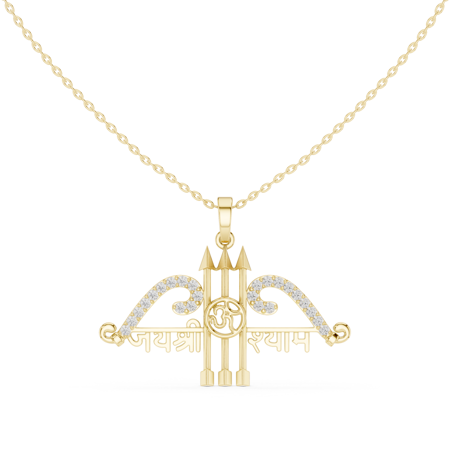 Jai Shri Shyam Pendant — 0.48ct