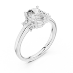 Load image into Gallery viewer, Marquette Oval Three-Stone Diamond Ring