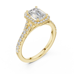 Load image into Gallery viewer, Aria 1.00ct Emerald Cut Diamond Ring