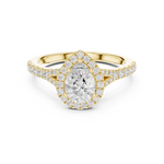 Load image into Gallery viewer, Lune 1.00ct Pear Shape Diamond Ring