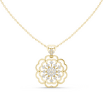 Load image into Gallery viewer, Floral Mandala Pendant — 0.71ct