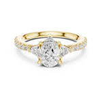 Load image into Gallery viewer, Dewdrop Pear Cut Diamond Ring