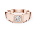 Load image into Gallery viewer, Princess Signet Mens Ring — 0.50ct