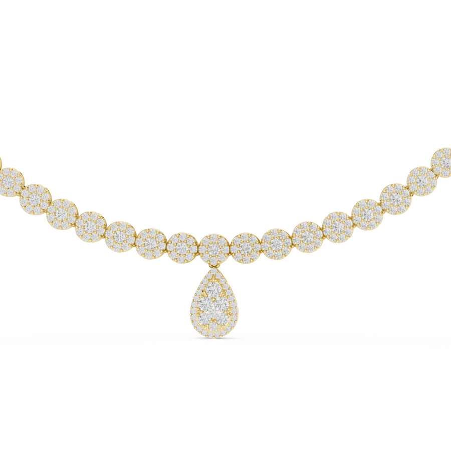 Pear Drop Graduated Necklace — 7.88ct