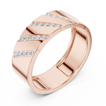 Load image into Gallery viewer, Channel Eternity Mens Ring — 0.25ct