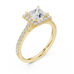 Load image into Gallery viewer, Inès 1.04ct Princess Cut Diamond Ring