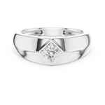 Load image into Gallery viewer, Angular Princess Mens Ring — 0.50ct