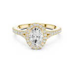 Load image into Gallery viewer, Rosette 1.00ct Oval Diamond Ring