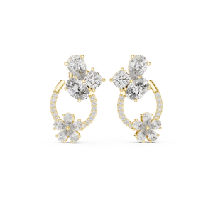 Lumiere Diamond Halo Stud Earrings