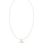 Load image into Gallery viewer, Open Circle Pendant Necklace — 0.09ct
