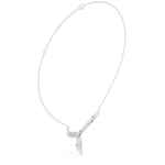 Load image into Gallery viewer, Crescent Wing Statement Necklace — 1.51ct