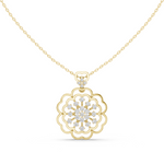Load image into Gallery viewer, Floral Mandala Pendant — 0.71ct