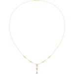 Load image into Gallery viewer, Pear Cluster Drop Necklace — 0.64ct