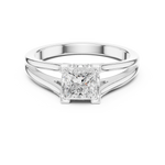 Load image into Gallery viewer, Classic 1.00ct Princess Cut Diamond Solitaire Ring